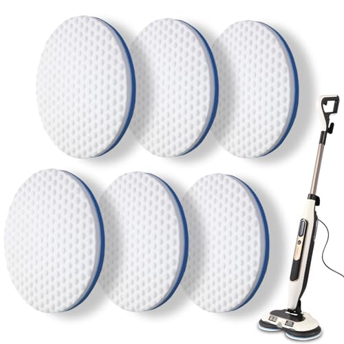 6 Packs Steam Mop Pads Replacement Power Pads Compatible with Shark,S8201 S8001 S7001 S7201 S7000AMZ S7000 S7005 S7020 S7001C Dirt Grip Scrub Adsorb Washable Pad