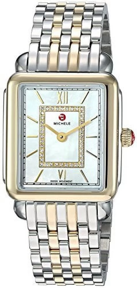 Michele Women's Deco II Mid Two-Toned Diamond 26mm Watch MWW06I000024