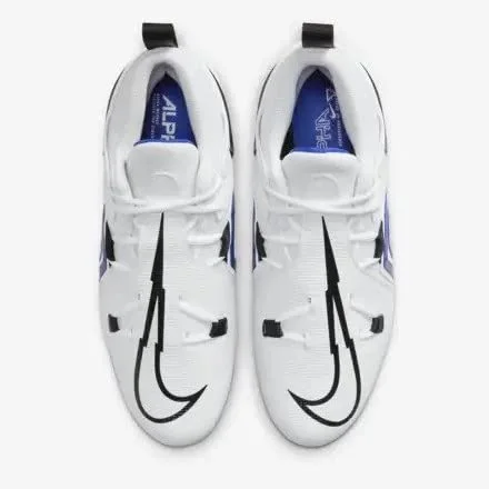 Nike Alpha Menace Pro 3 CT6649-101 White-Game Royal-Black Men's Football Cleats 10 US