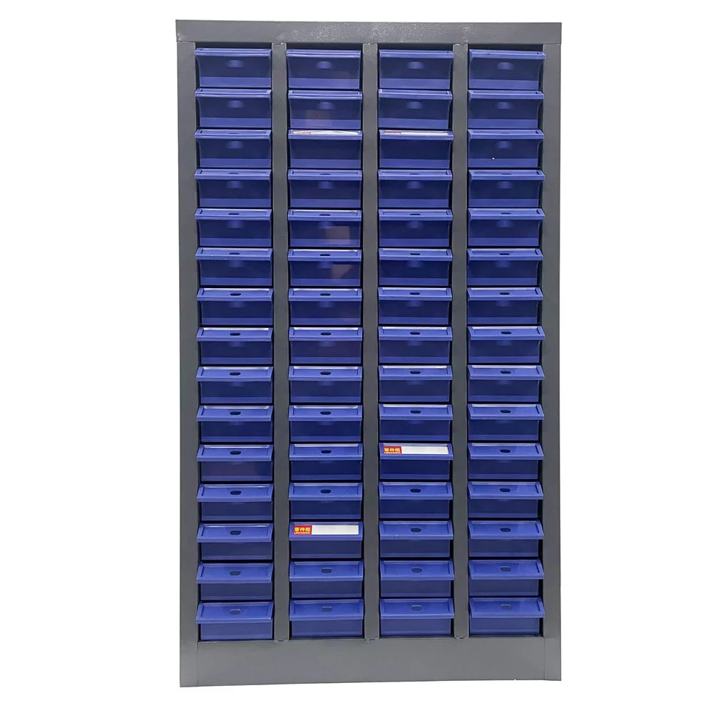 EQCOTWEA 60 Drawers Bolt and Nut Tool Storage Cabinet Plastic Documents Organizer without Door