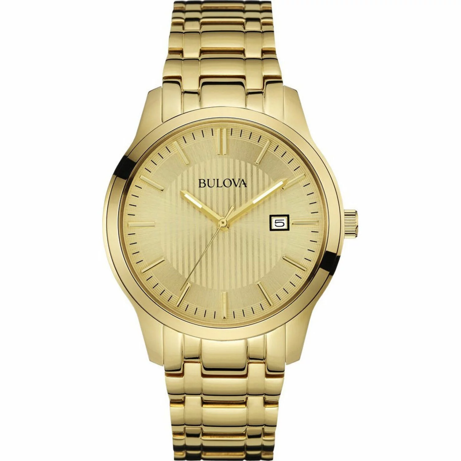 Bulova Men's Gold-Tone Stainless Steel Classic Watch 97B145