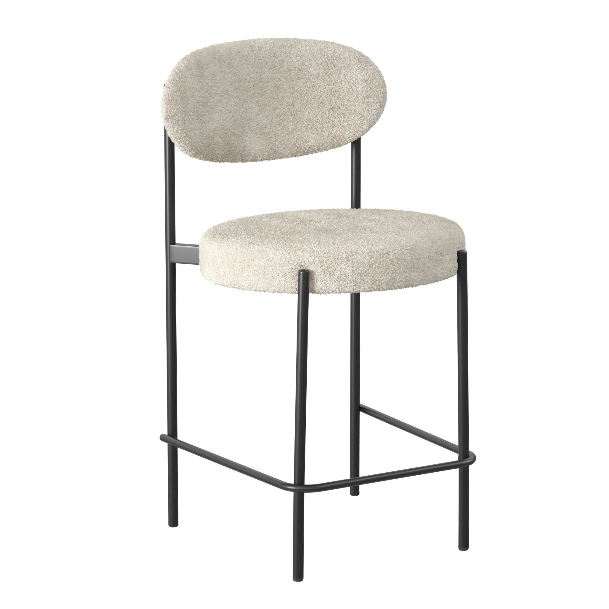 Better Homes & Gardens Boucle Counter Stool, Cream