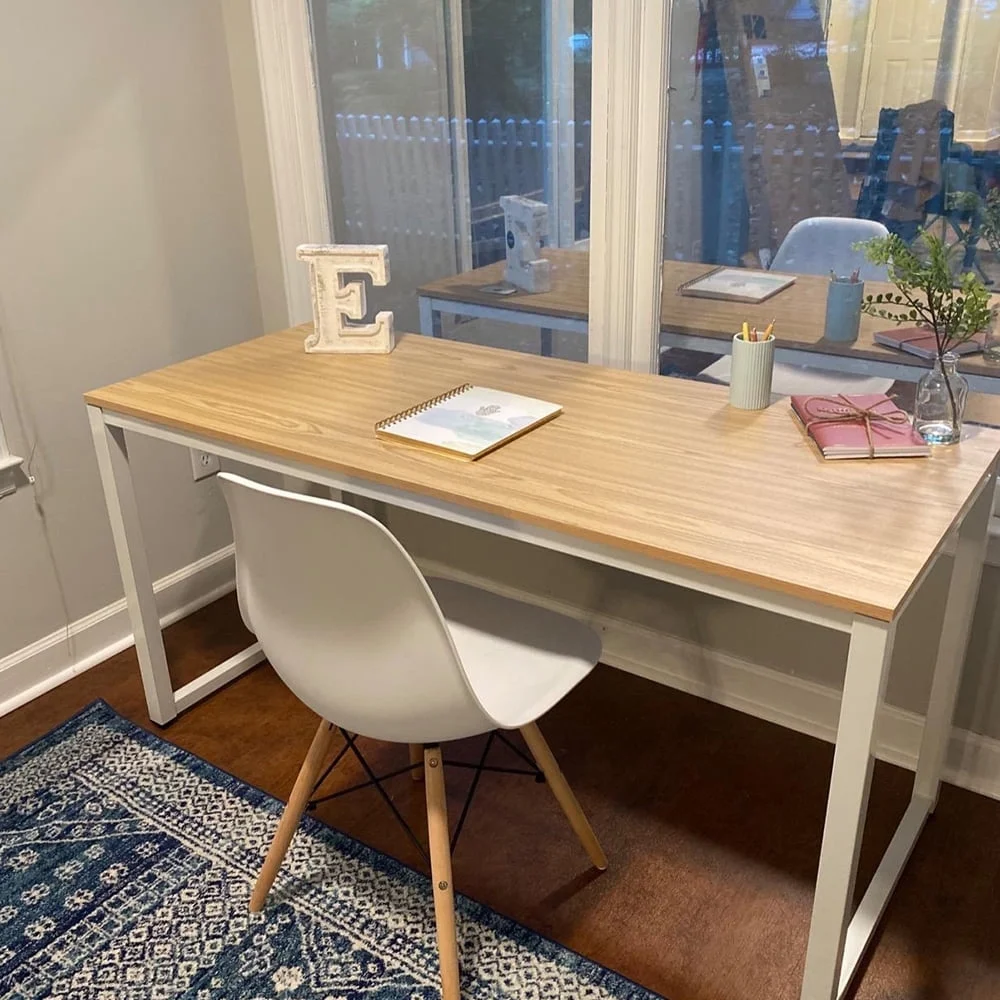 PIT66 120 New Wood Computer Table Home Study Table Office Furniture PC Laptop Workstation