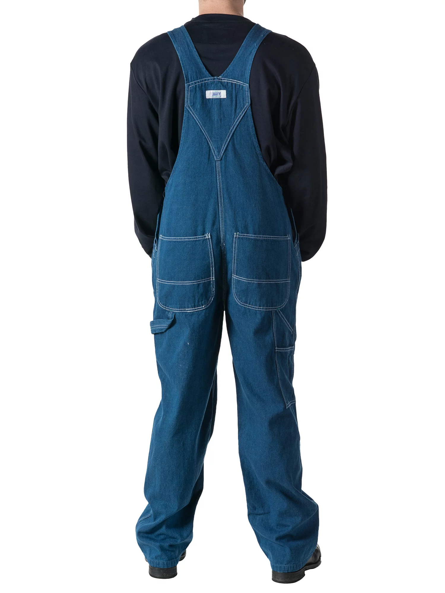 Liberty Men's and Big Men's 100% Cotton Stonewashed Denim Bib Overall