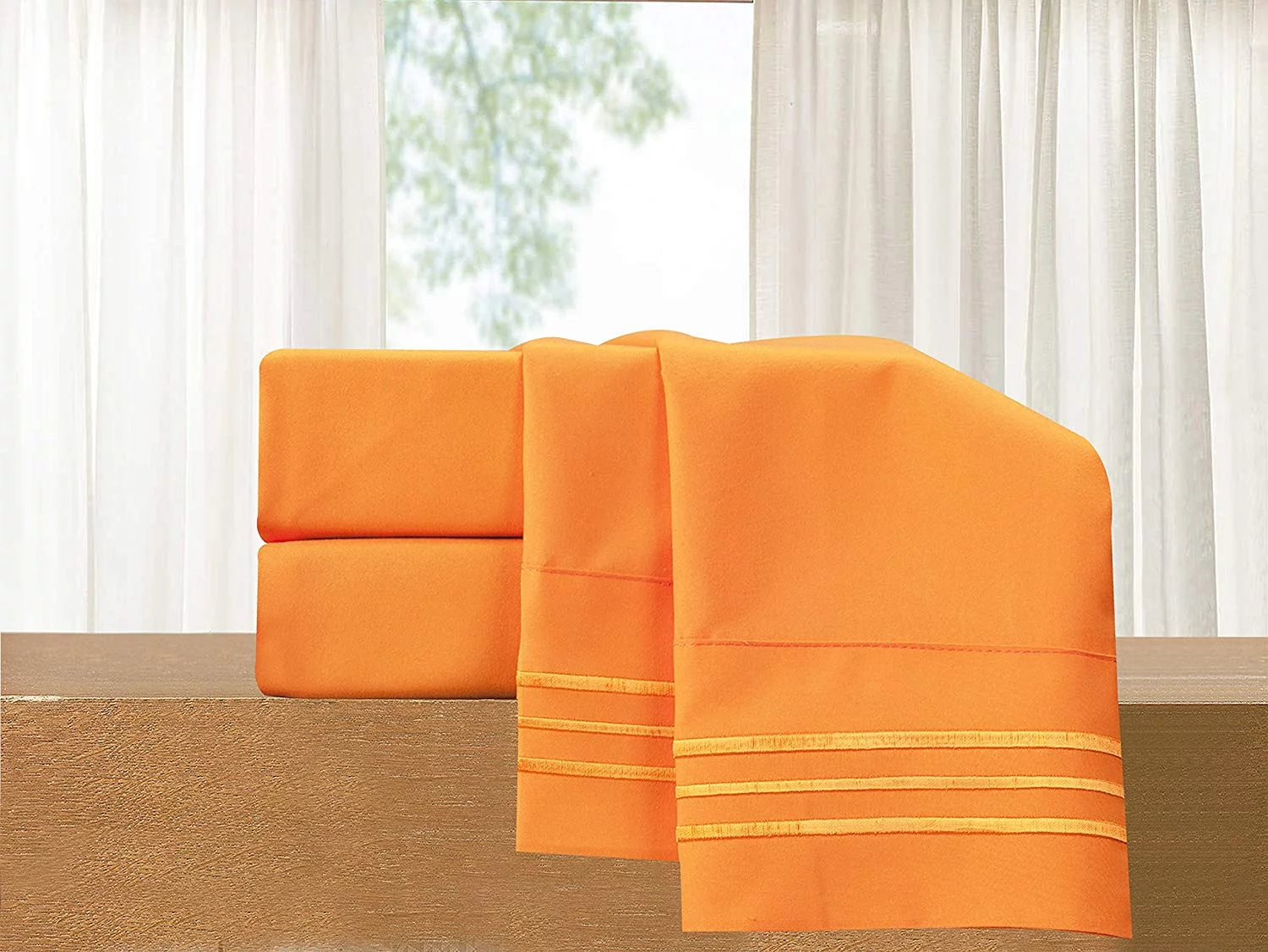 CLEARANCE Super Soft 1500 Series Sheet set, King, Elite Orange