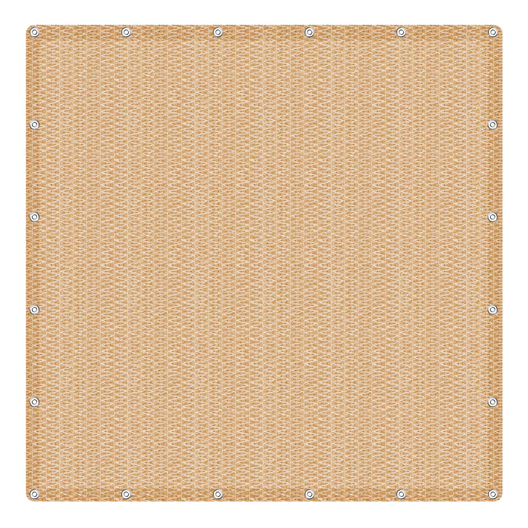 Sunshade Netting Shading Net Sunshade Mesh Net Beige Dustproof Sunshade Net -10'x10'