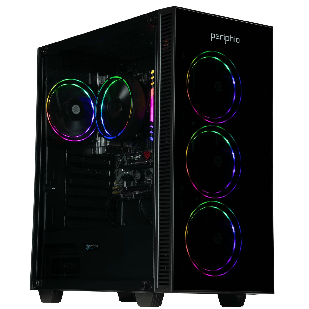 Periphio Terra Prebuilt Gaming PC |AMD Ryzen 5 5600G (4.4GHz Turbo) | Radeon Vega 7 Graphics | 1TB M.2 NVMe SSD | 16GB DDR4 RAM | Windows 11 Gaming Desktop Computer | WiFi + BT