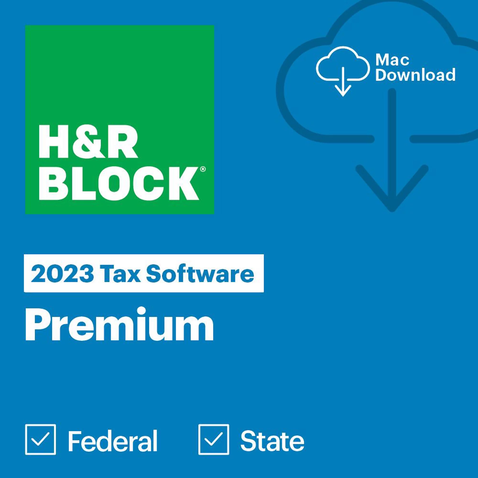 H&R Block 2023 Premium Tax Software MAC Download
