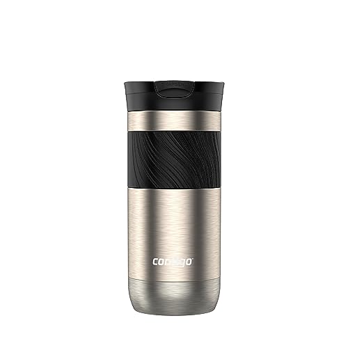 Contigo Byron Vacuum-Insulated Stainless Steel Travel Mug, 20oz - Leak-Proof Lid, BPA-Free, Blue Corn - Perfect Reusable Cup for Coffee or Water; hot and cold beverage holder