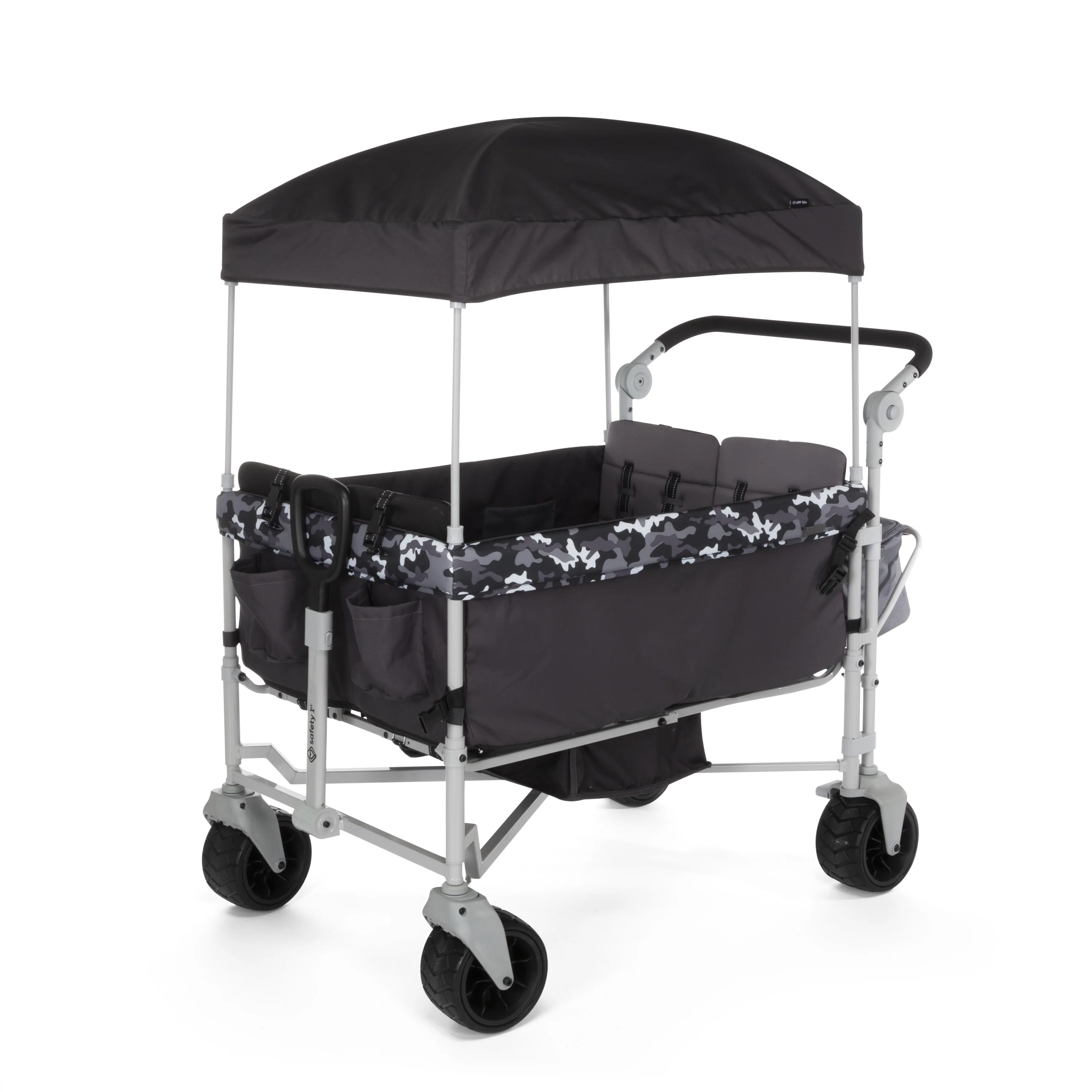 Safety 1ˢᵗ Summit Sprint Quad Wagon Stroller, Charcoal Camo
