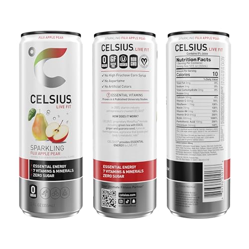 CELSIUS Assorted Flavors Official Variety Pack, Functional Essential Energy Drinks, 12 Fl Oz (Pack of 12)