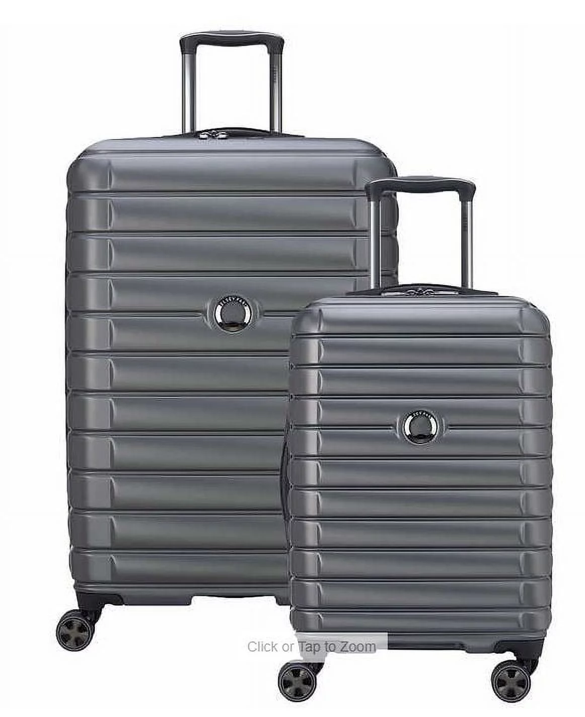 Delsey Paris 2-Piece Hardside Spinner Luggage Set Graphite/Black