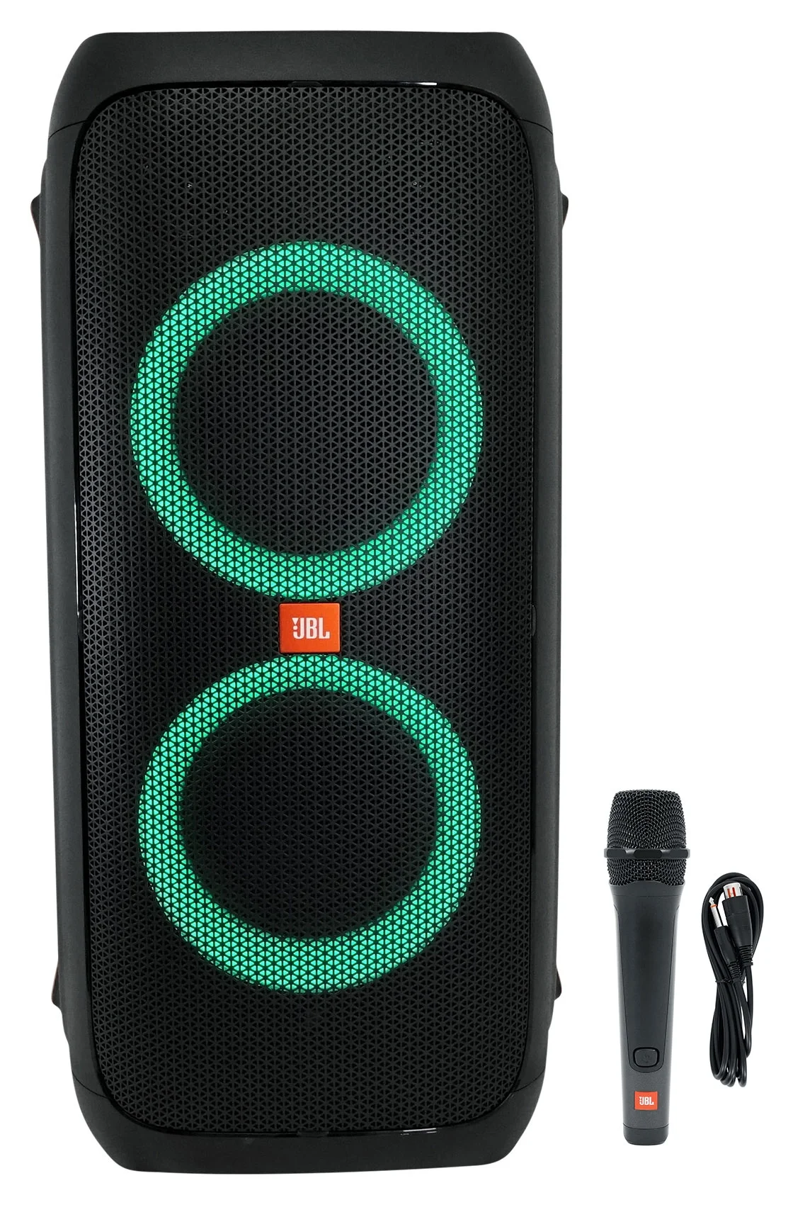 JBL Partybox 310 Portable Rechargeable Bluetooth RGB LED Party Box Speaker+Mic