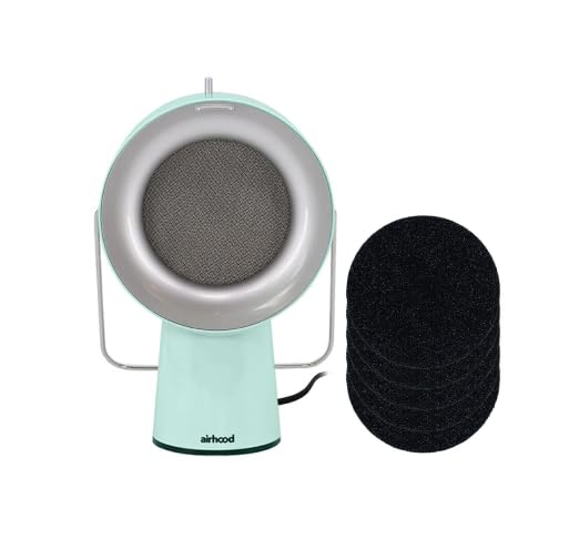 Wired Portable Kitchen Exhaust Fan | Range Hood with 5 Activated Charcoal Air Filters & Stainless-steel Oil Filter | Easy to Clean - Ideal for Indoor Cooktop Use (Cadmium Orange)