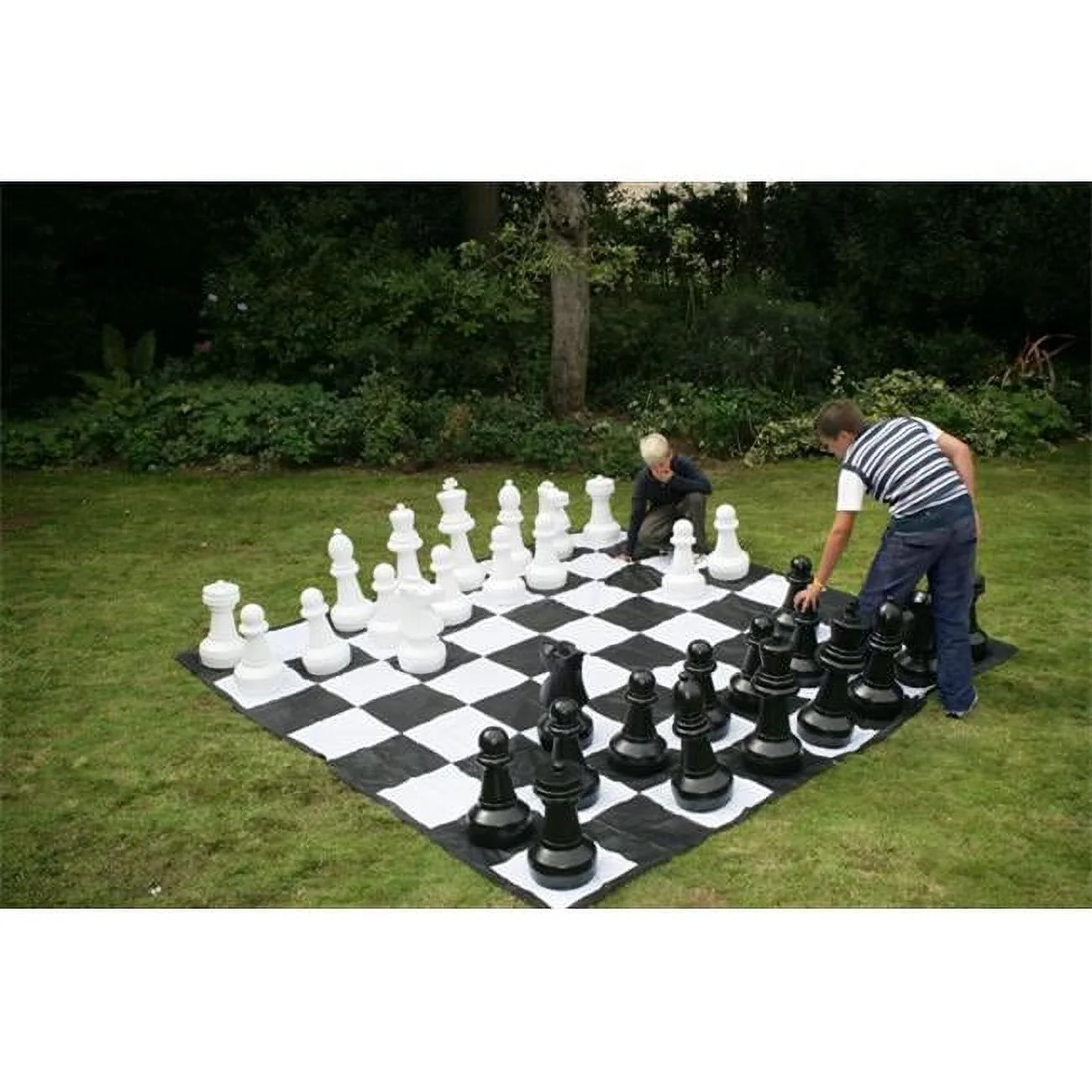 Giant Chess Set with Mat