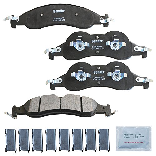 Bendix Priority1 CFC465AK2 Ceramic Front Brake Pads for Acura EL 2005-1997, Honda Civic 2011-1996, Insight 2014-2010