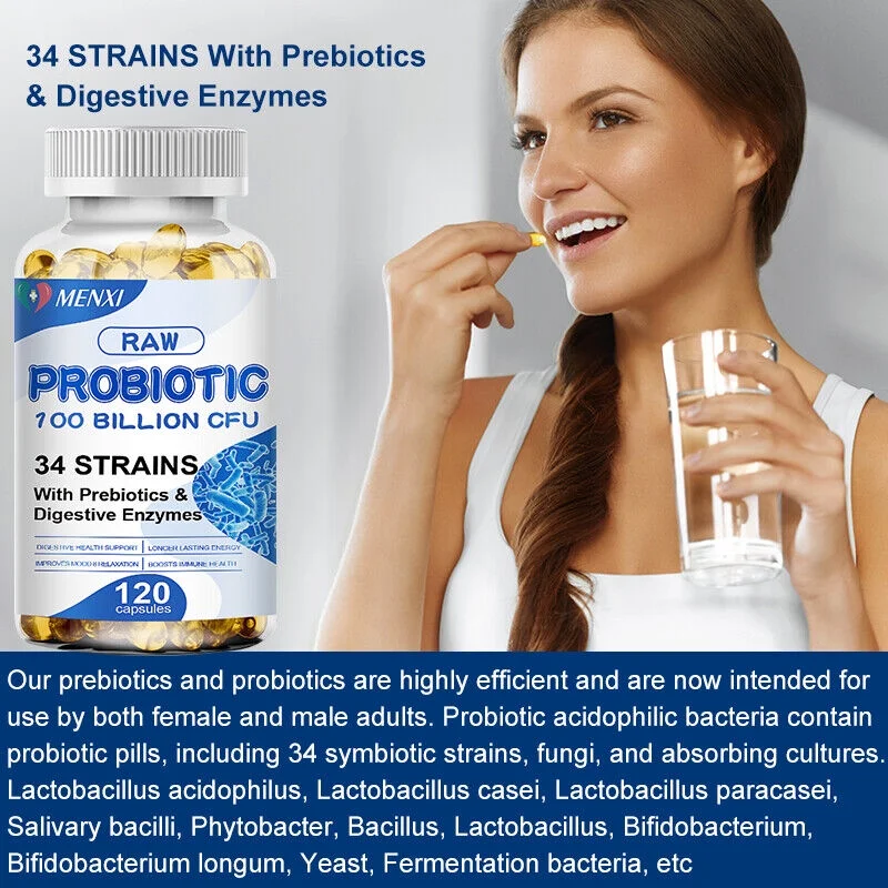 Probiotics CFU Potency Gut Health 120 Capsules