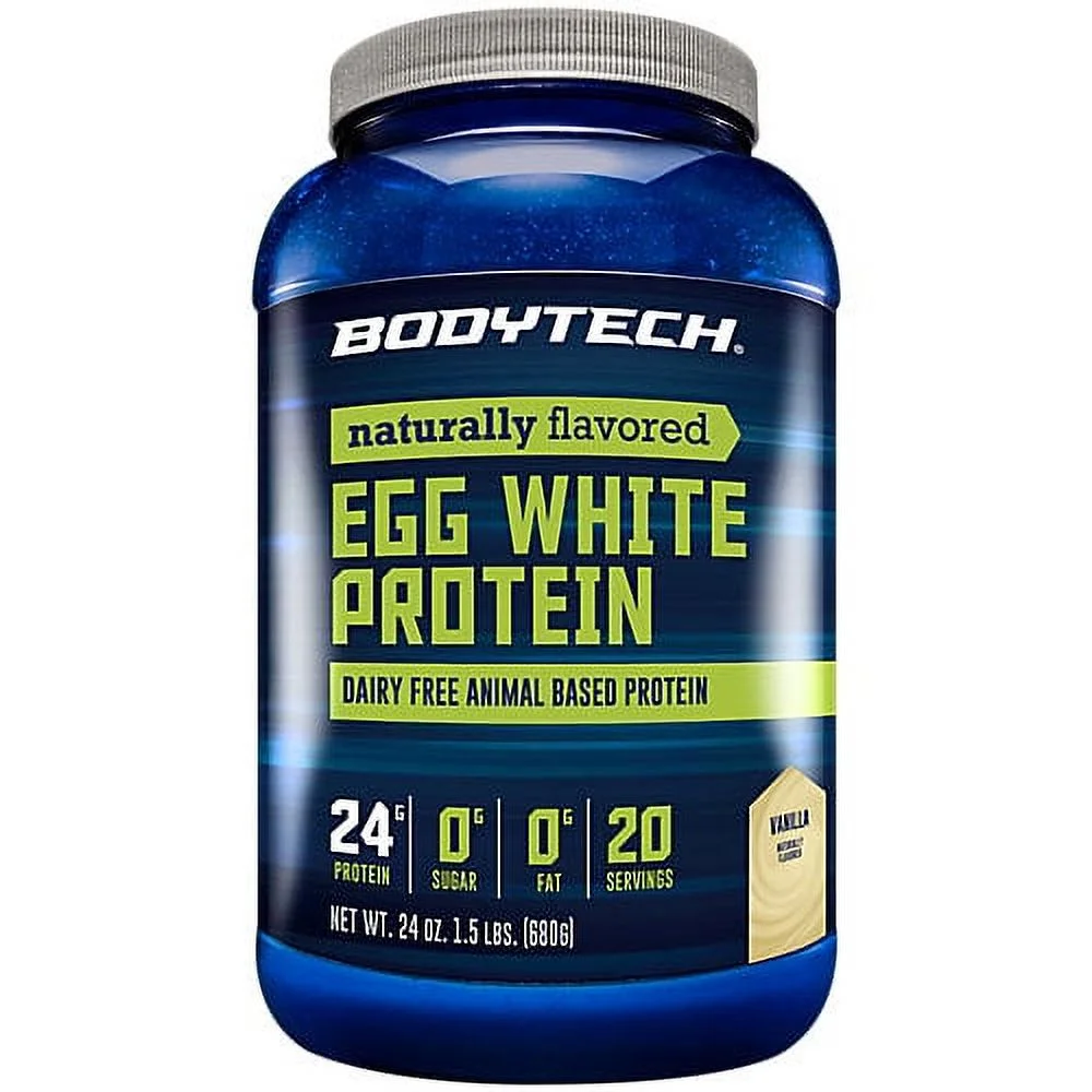 Egg White Protein Powder ? Dairy-Free ? Naturally Flavored ? Vanilla (1.5 lbs./20 Servings)