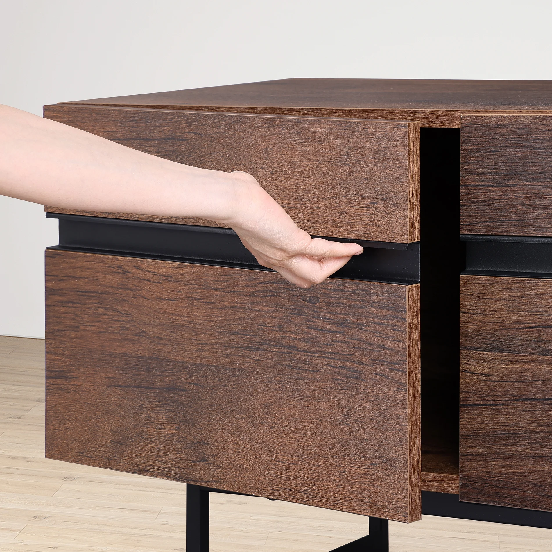 FITUEYES TV Stand with Drawers for TVs up to 75