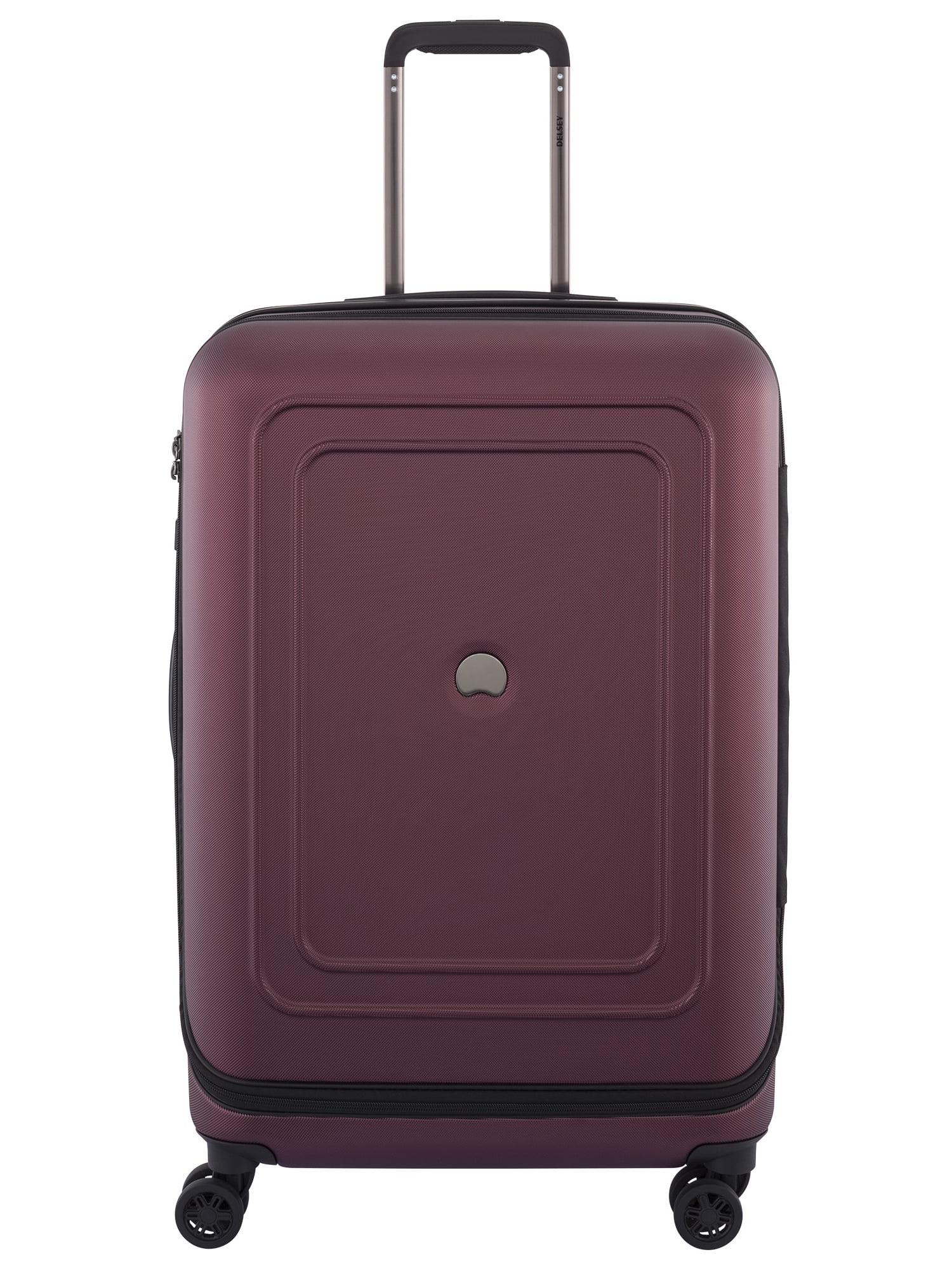 Delsey Paris Cruise Hard 25-Inch Spinner with Expansion (Black Cherry)