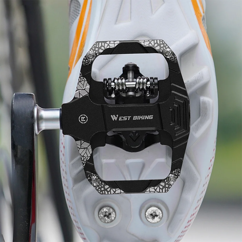 WEST BIKING Bicycle pedal,SPD Clipless Pedals Clipless Pedals Sealed Dual SPD Clipless Pedals Dual SPD Mountain Road Bikes Bike Pedals Dual Pedals Sealed MTB BUZHI SIUKE