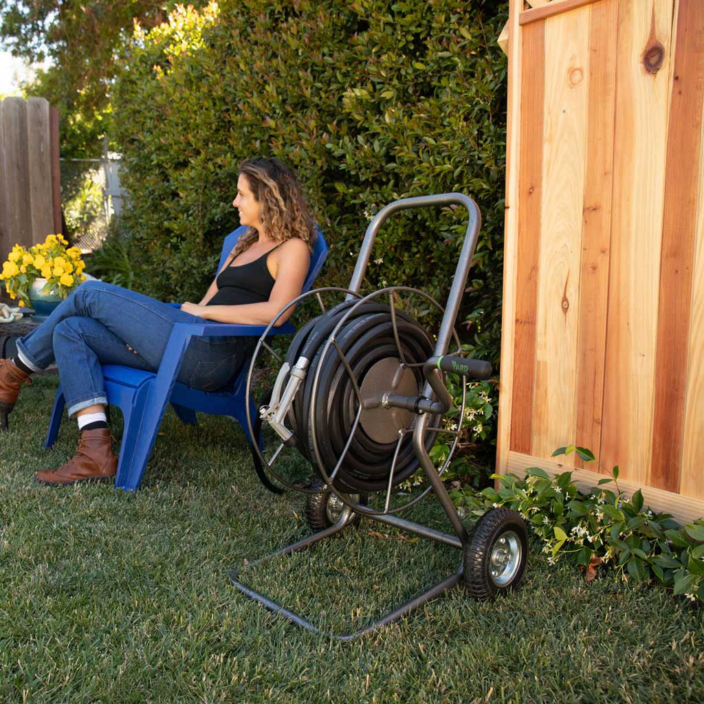 Yard Butler Ultimate Hose Management Bundle - Heavy Duty 2-Wheeled Hose Cart With 3 Hose Guides, and Garden Hose Holder - Garden Watering Kit Suitable For Gardens, Lawns and Outdoor
