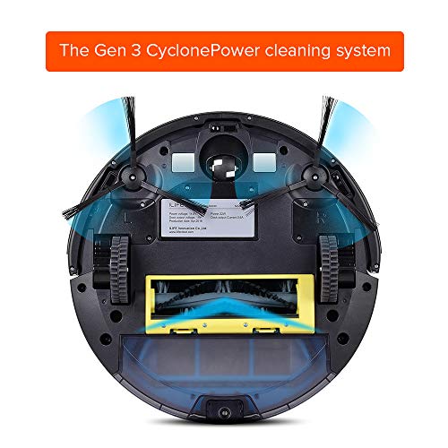ILIFE V2 Robot Vacuum Cleaner, Tangle-Free Suction, 120 Mins Runtime, Schedule Cleaning, Slim, Quiet, Self-Charging Robotic Vacuum Cleaner, Ideal for Pet Hair and Hard Floors