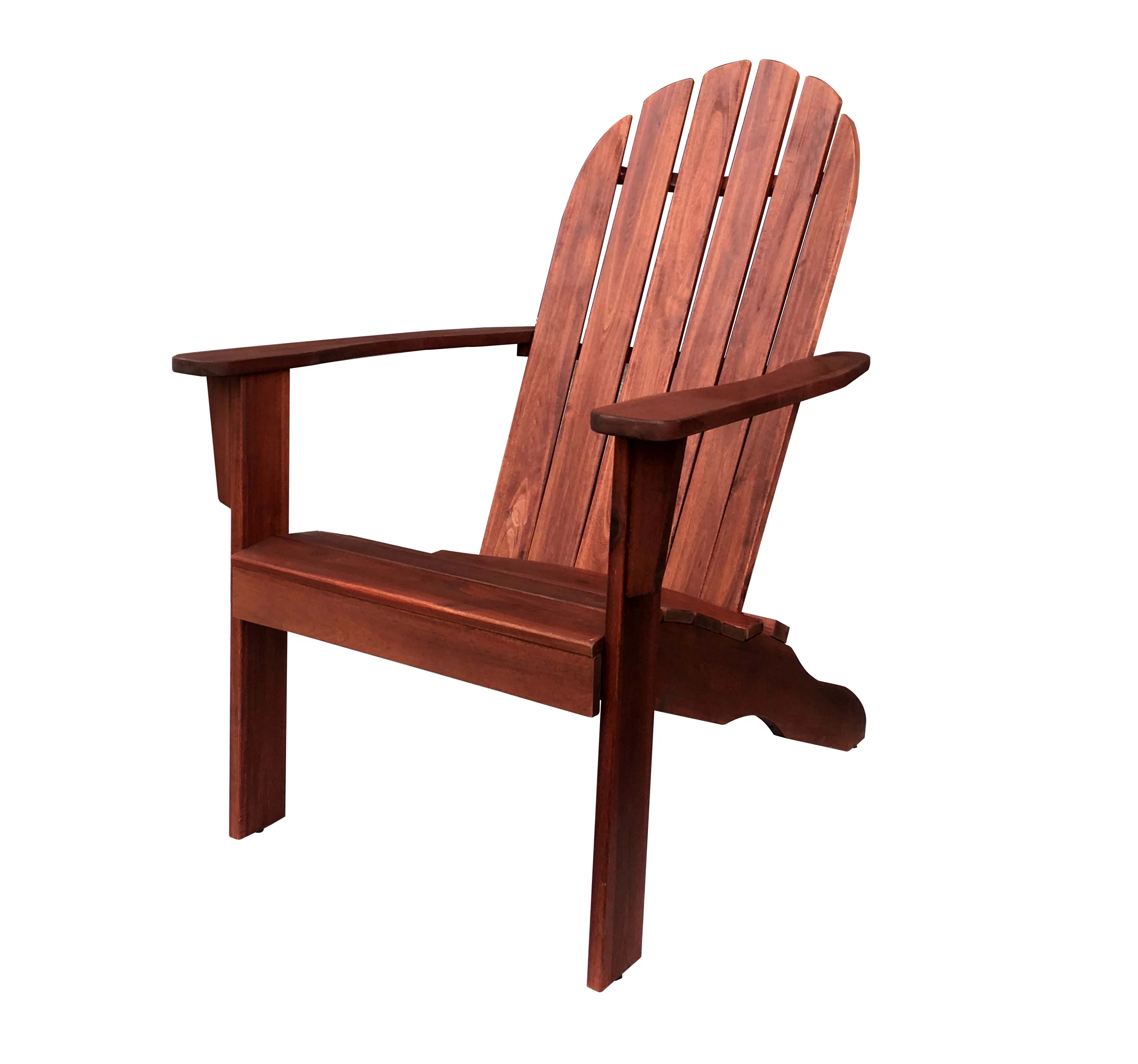 Mainstays Wood Outdoor Adirondack Chair, Dark Brown Color