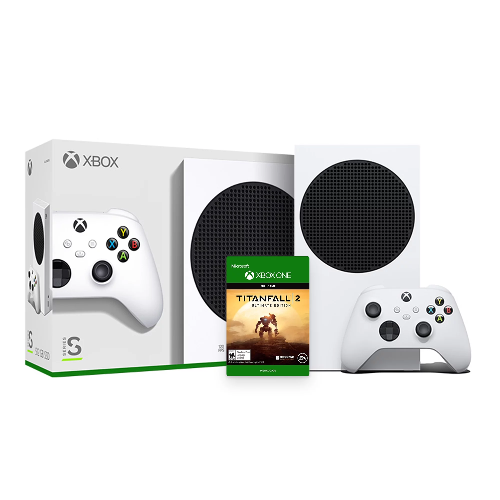 2020 New Xbox 512GB SSD Console - White Xbox Console and Wireless Controller with Titanfall 2 Full Game