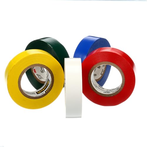 Scotch Vinyl 700 Electrical Tape, 1 Roll, Black, 3/4-in x 66-ft, General Purpose, Commercial Grade, Rated for Temperatures Up to 194-Degree, Highly flexible, Stretchy & Conformable (700)