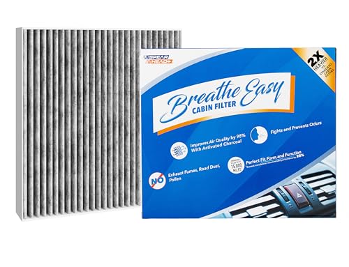 Spearhead Odor Defense Breathe Easy AC & Heater Cabin Filter, Fits Like OEM, Up to 25% Longer Lasting w/Activated Carbon (BE-285)