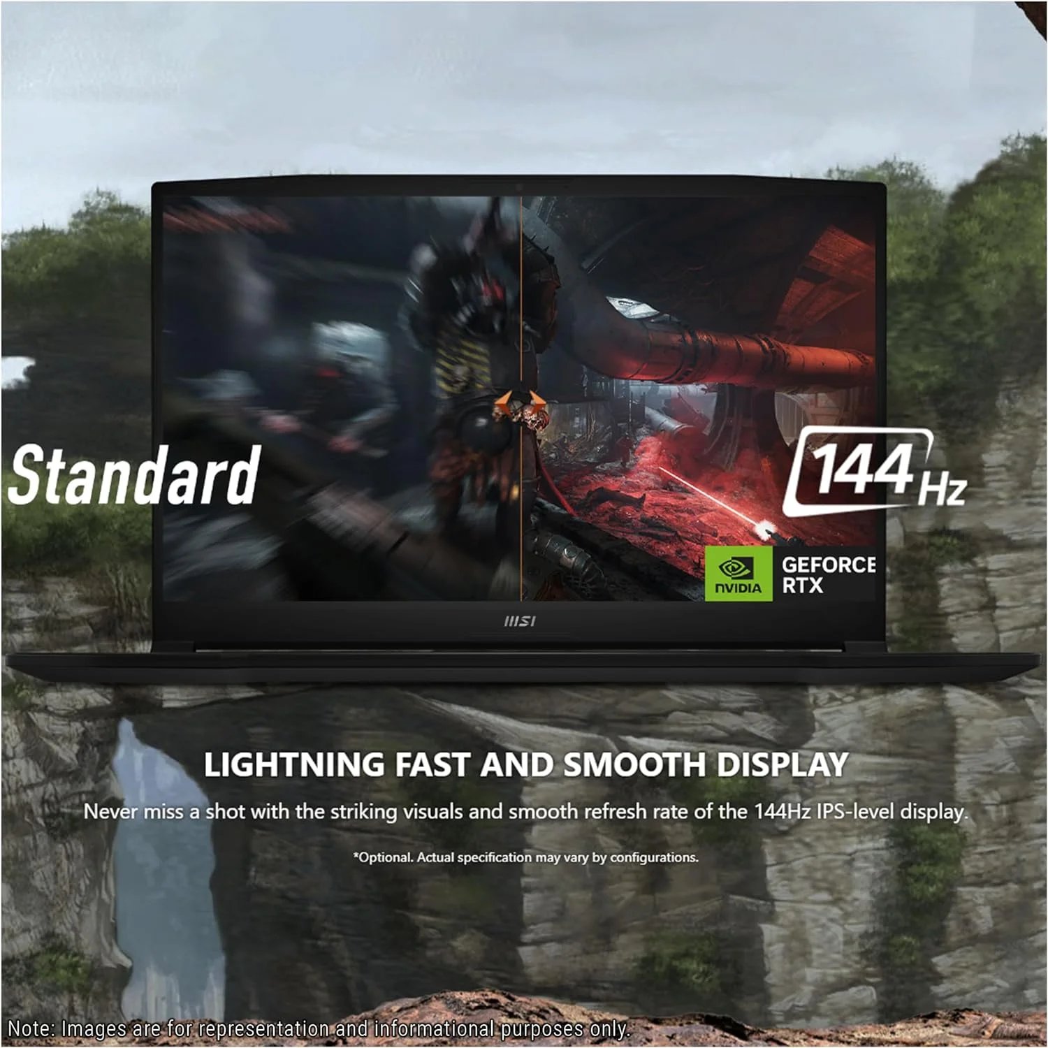 MSI Katana A15 AI Gaming Laptop, AMD Ryzen 7 8845HS, 16GB DDR5 Ram, 1 TB PCle SSD, 15.6