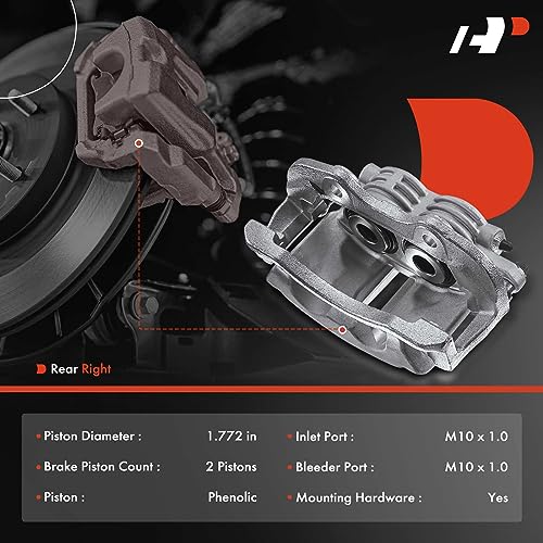 A-Premium Brake Caliper Assembly Replacement for Cadillac DeVille Chevrolet Astro Tahoe Silverado 1500 Suburban GMC Safari Sierra Yukon Yukon XL 1999-2005 Rear Side 2-PC