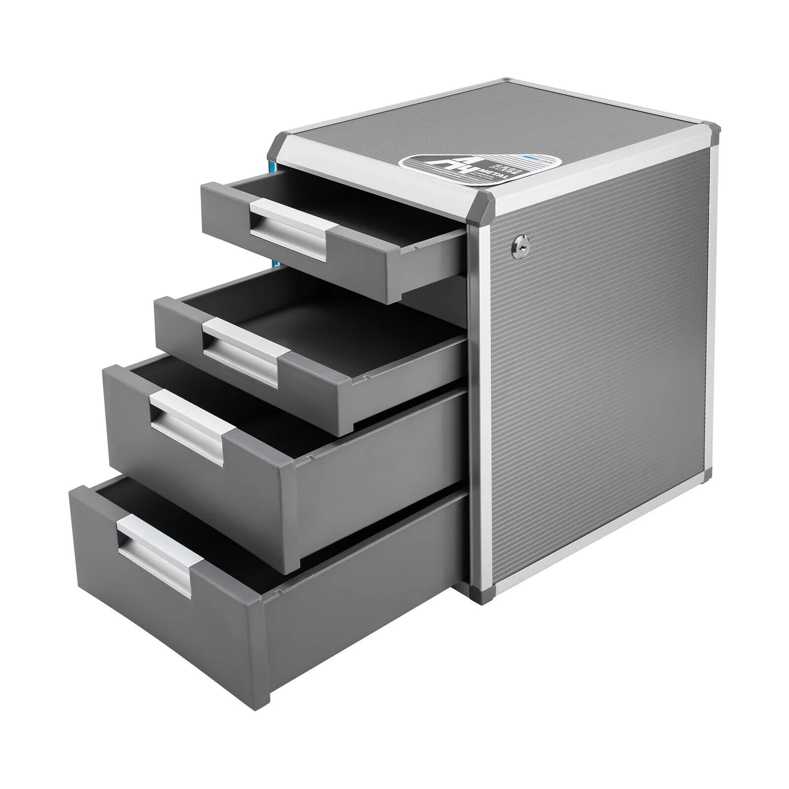 5 Drawer Desktop File Cabinet Storage Filing Cabinet with Label Lock Office