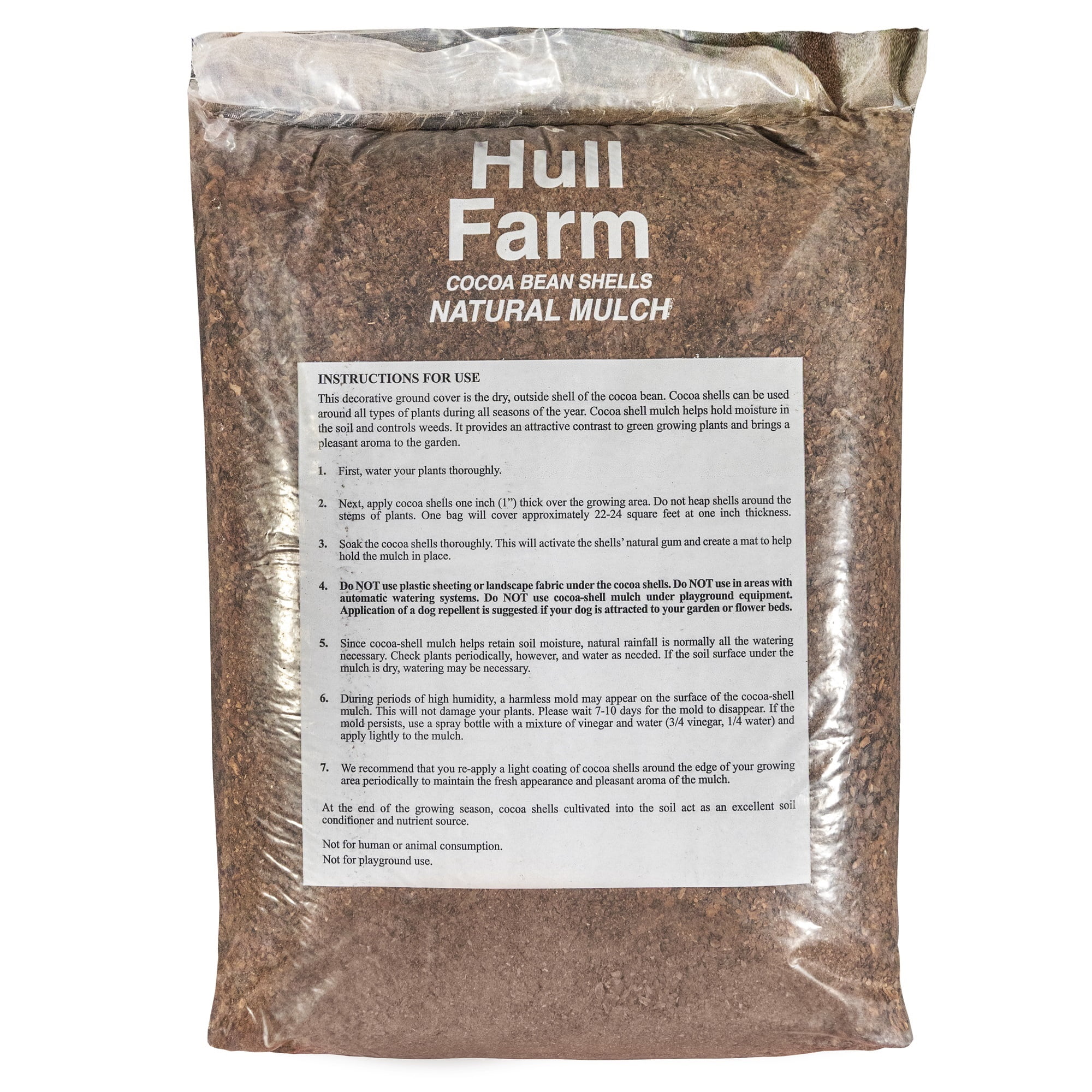 Hull Farm Cocoa Bean Hull Year Round Garden Soil Insulating Mulch, 2 Cu. Ft.