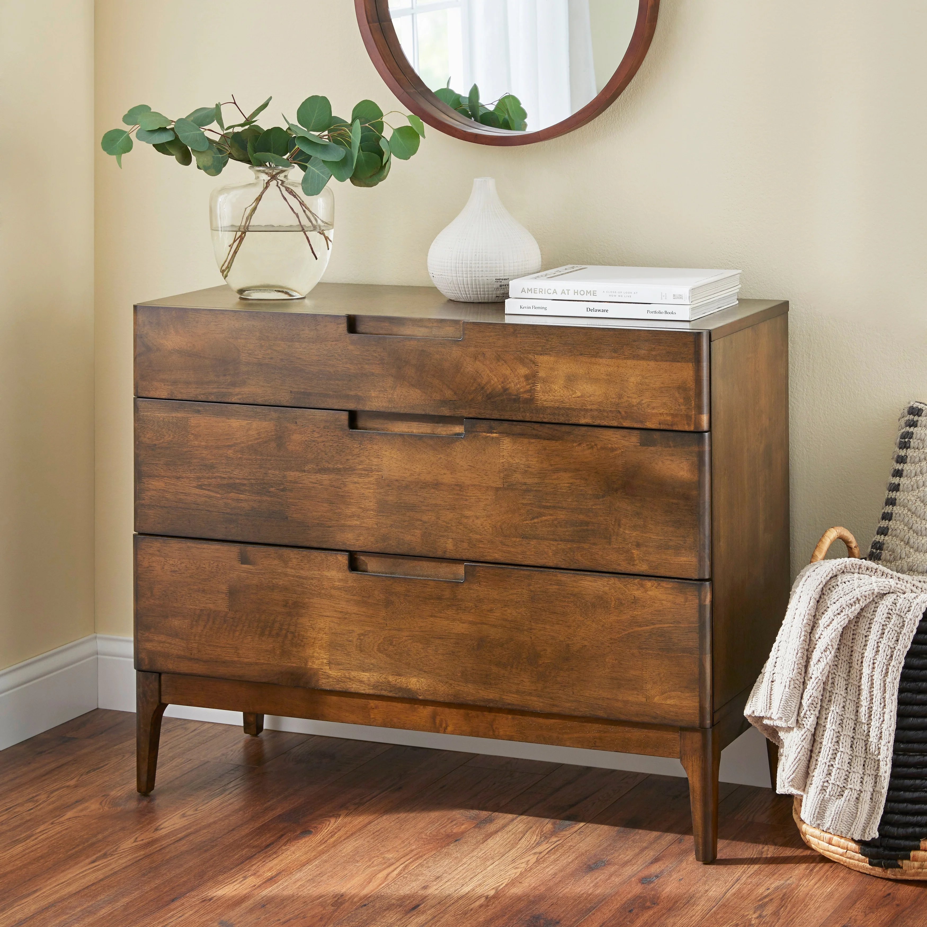 Lifestorey  Lorraine Mid-century Modern 3-drawer Dresser