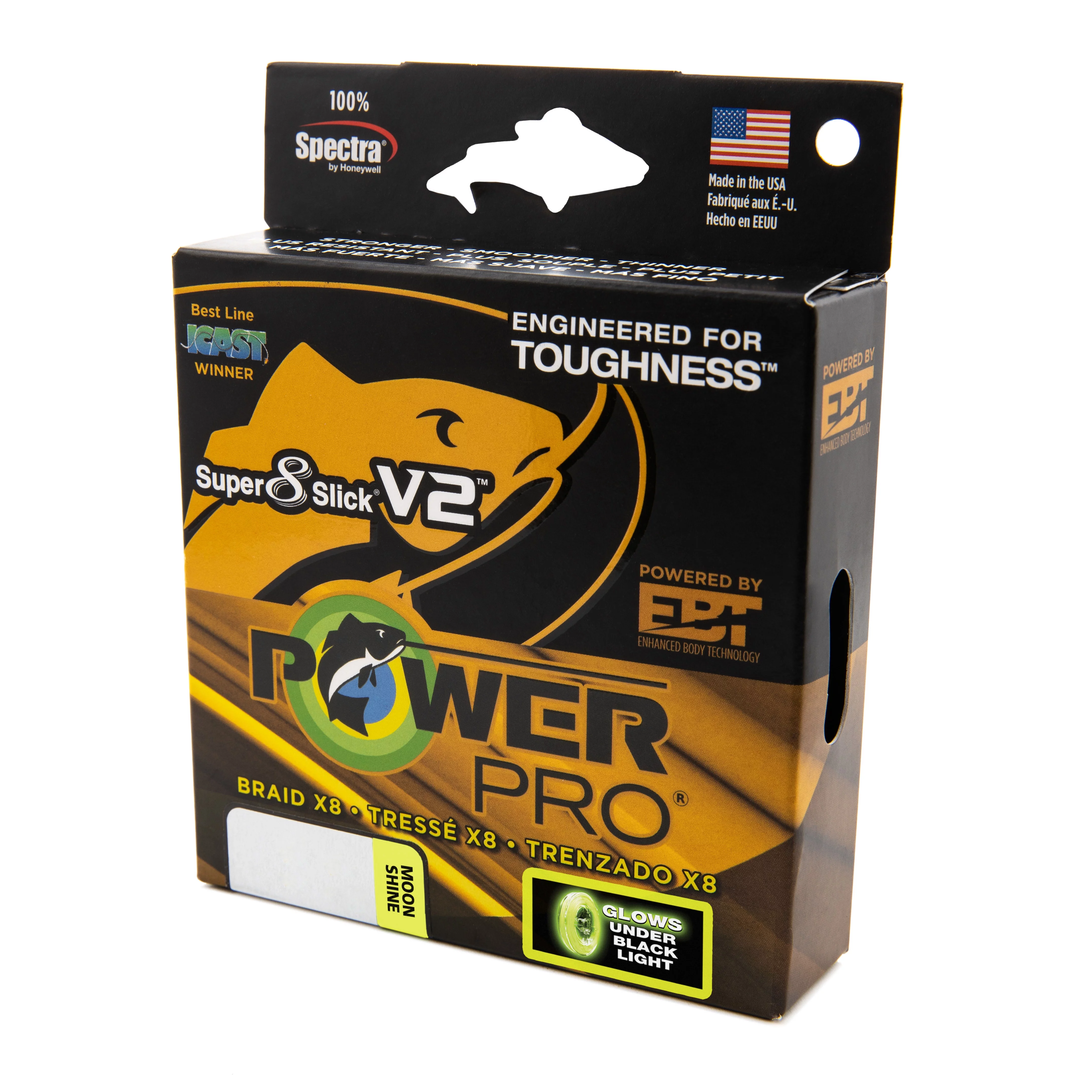 PowerPro Braided Fishing Line, Ppr Ssv2 65Lb 300Yd Onyx,  [31500650300X]