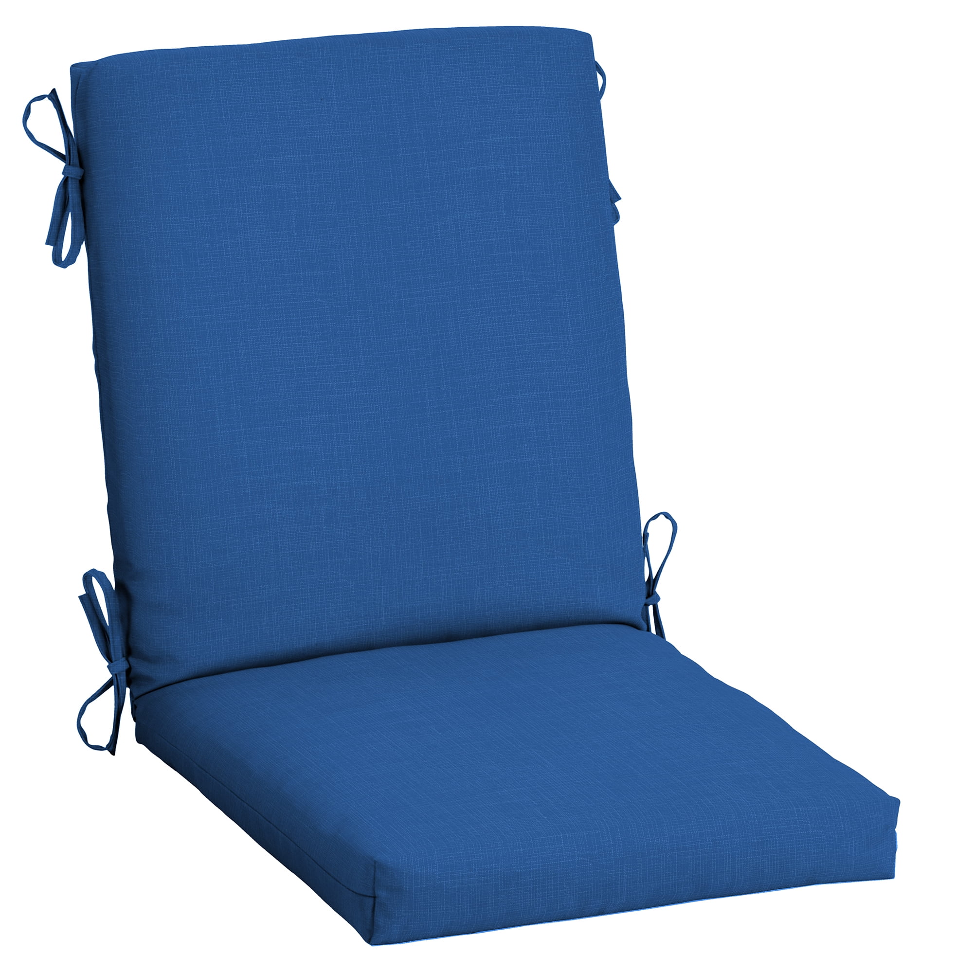Arden Selections Outdoor Dining Chair Cushion 20 x 20, Water Repellent, Fade Resistant 20 x 20, Cobalt Blue Texture