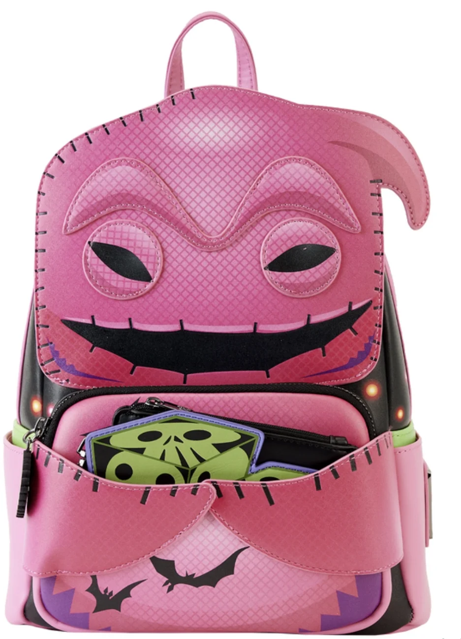 NYCC Limited Edition Funko Pop! By Loungefly Neon Oogie Boogie Cosplay Mini Backpack with Dice Coin Bag