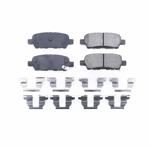 Power Stop 17-905 Rear Z17 Ceramic Brake Pads with Hardware For Infiniti EX35 FX35 G35 G37 M35 M37 M45 M56 Q50 Q60 Q70 QX60 QX70 Nissan 350Z 370Z Altima Juke Maxima Murano Pathfinder Quest Sentra