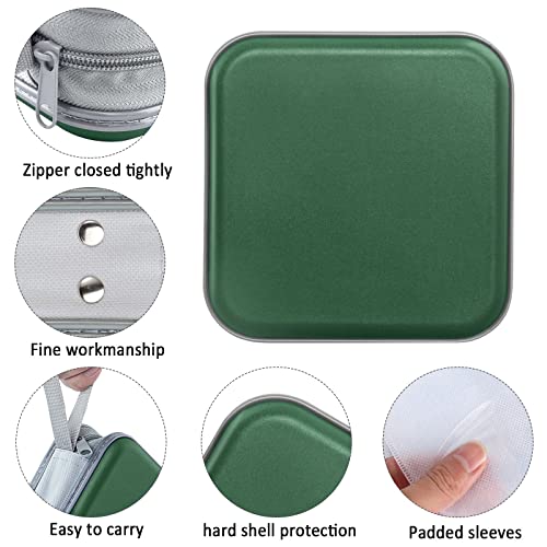 CD Case, 40 Capacity CD/DVD Case Holders Wallet Hard Plastic DVD Disc Cases Storage Binder for Car Home Office Travel (Black)