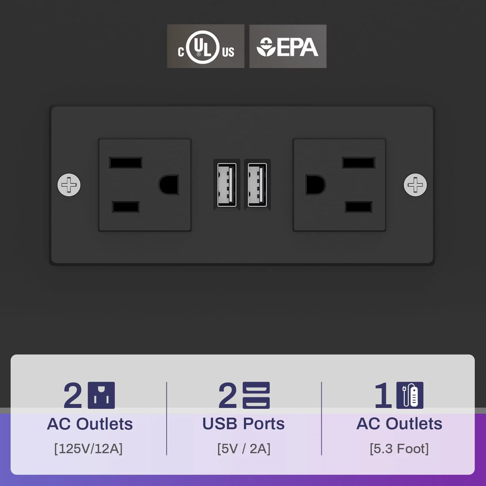 Black Computer Gaming Desk with Bookshelf&LED Lights&Power Outlet,55 inches Home Office PC Table Workstation for Study Room with 2 Drawers&Storage Shelves