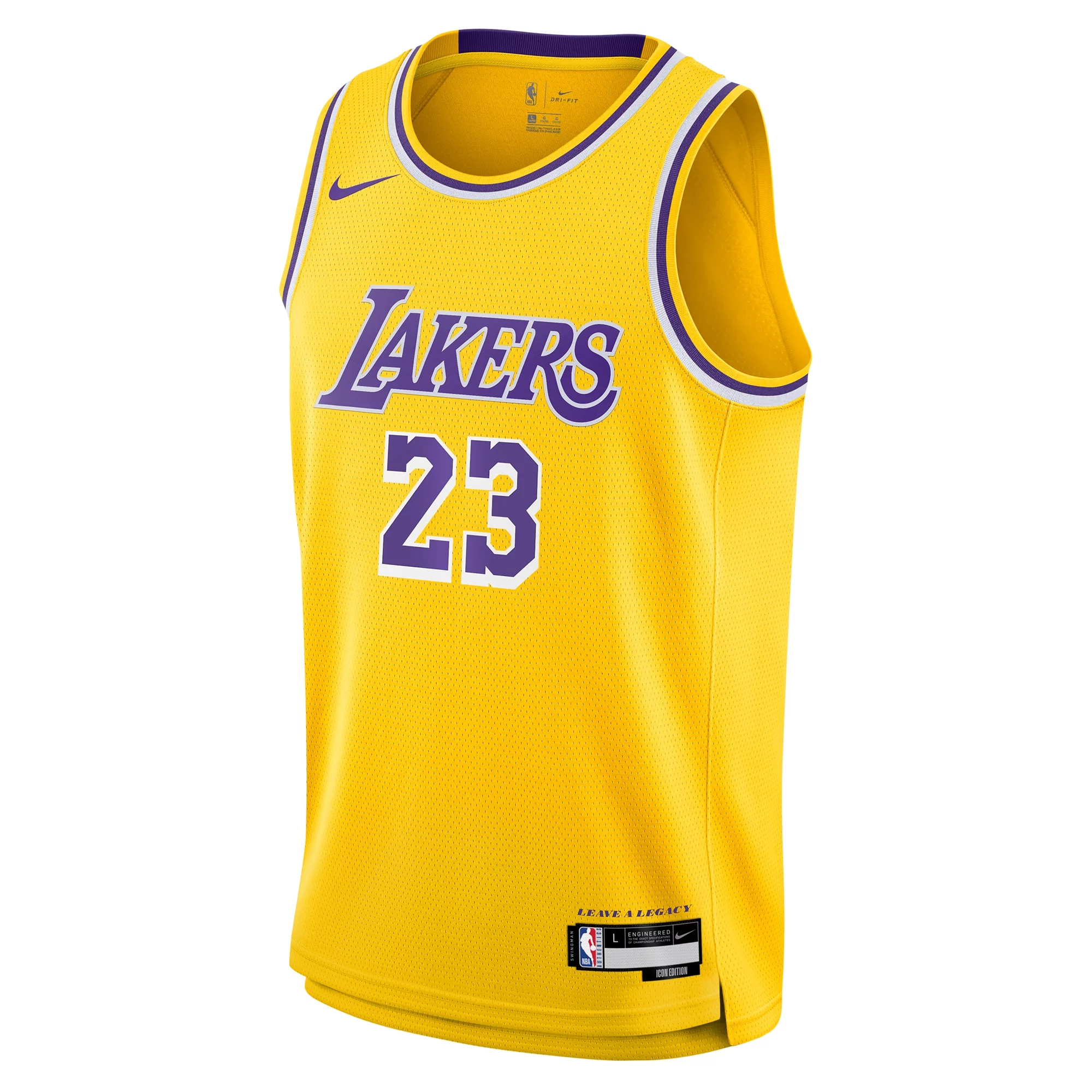 Youth Nike LeBron James Gold Los Angeles Lakers Swingman Jersey - Icon Edition