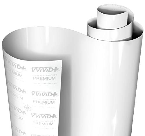 VViViD+ Ultra Gloss Premium Vinyl Car Wrap Film (1ft x 5ft, Gloss Piano Black)