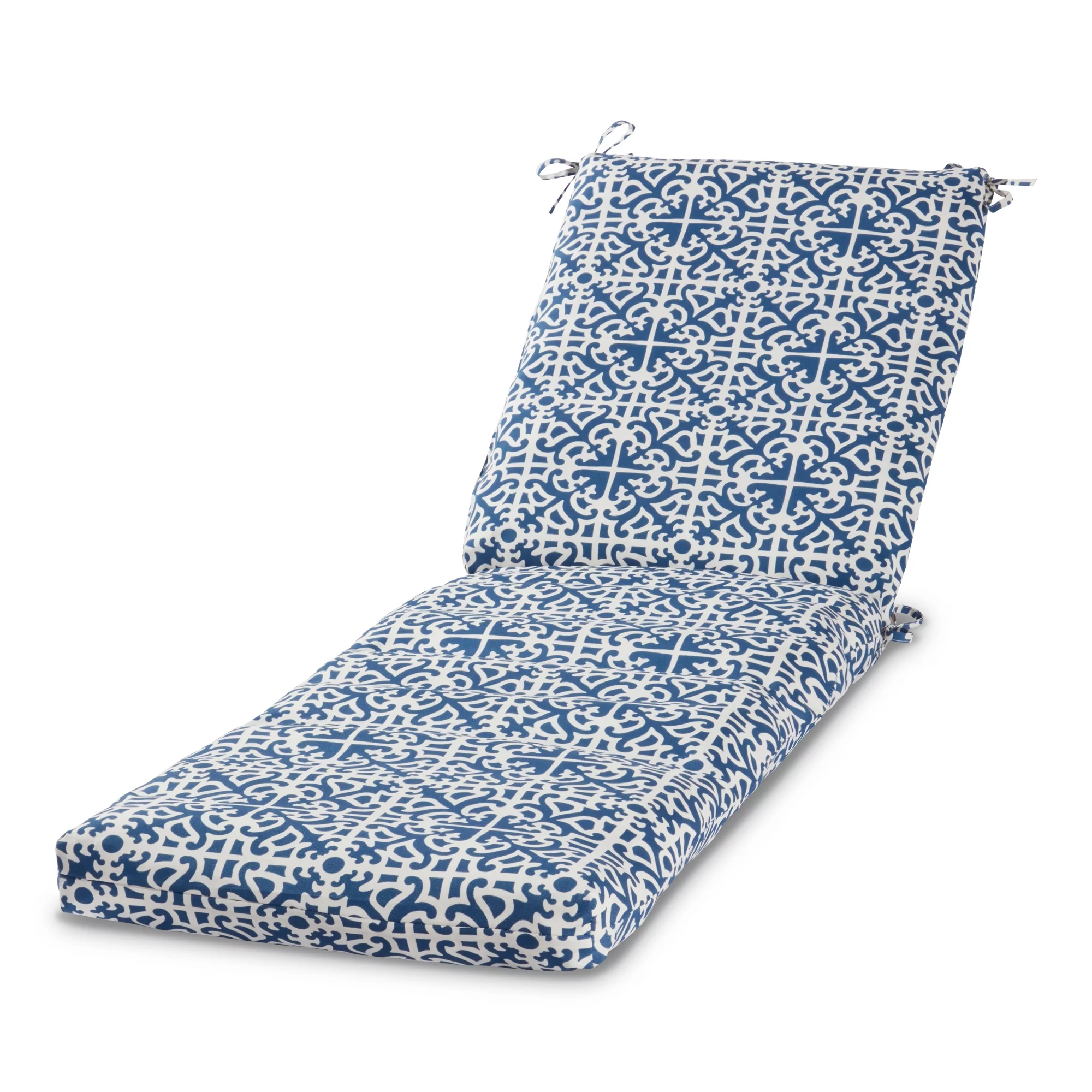 Greendale Home Fashions 73'' x 23'' Indigo Outdoor Chaise Cushion