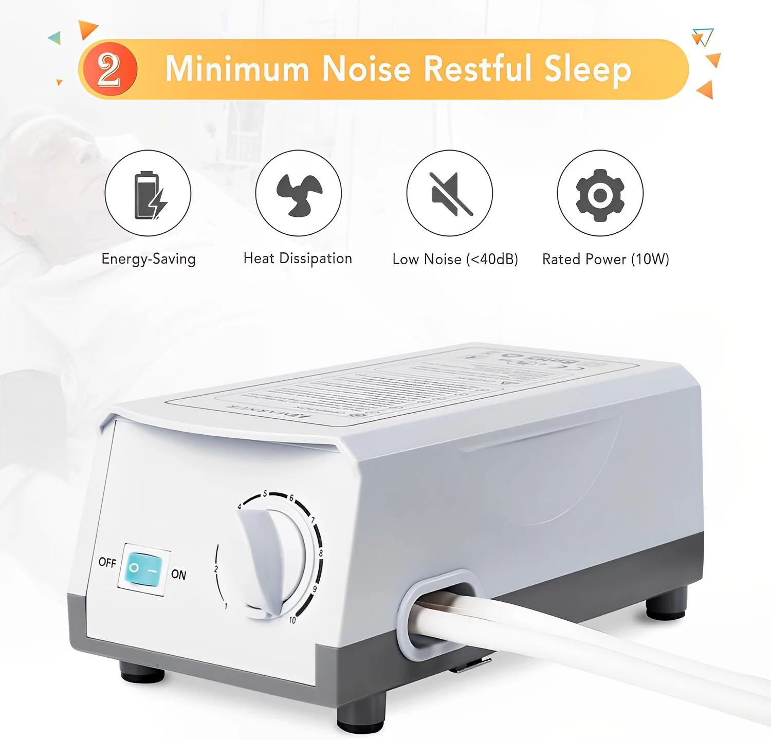 Air Pressure Mattress Pad and Pump Alternating Bed 5” - Air Topper Pad with Pump Prevents Bedsores