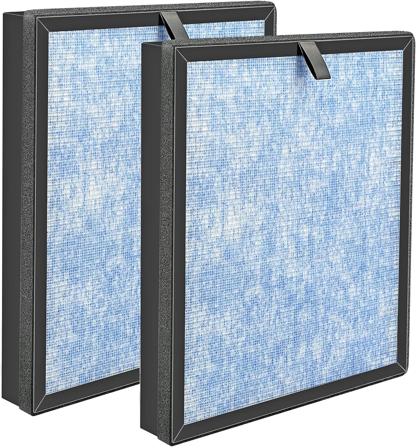 MJ005H Air Filter Replacement Compatible with POMORON MJ005H-RF Air Purifier, 4-stage Filtration System, Pre-Filter, H13 HEPA Filter（2-Pack)