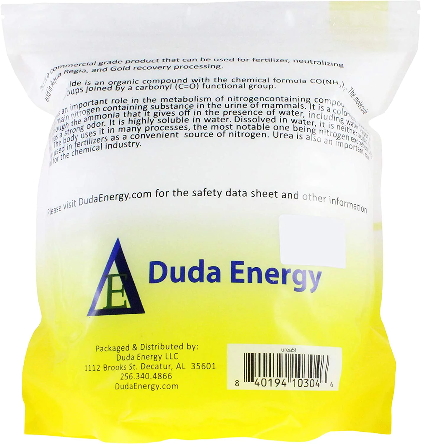 10 lb Urea 99+% Pure High Quality Commercial Grade 46-0-0 Granular / Prilled Fertilizer Aqua Regia