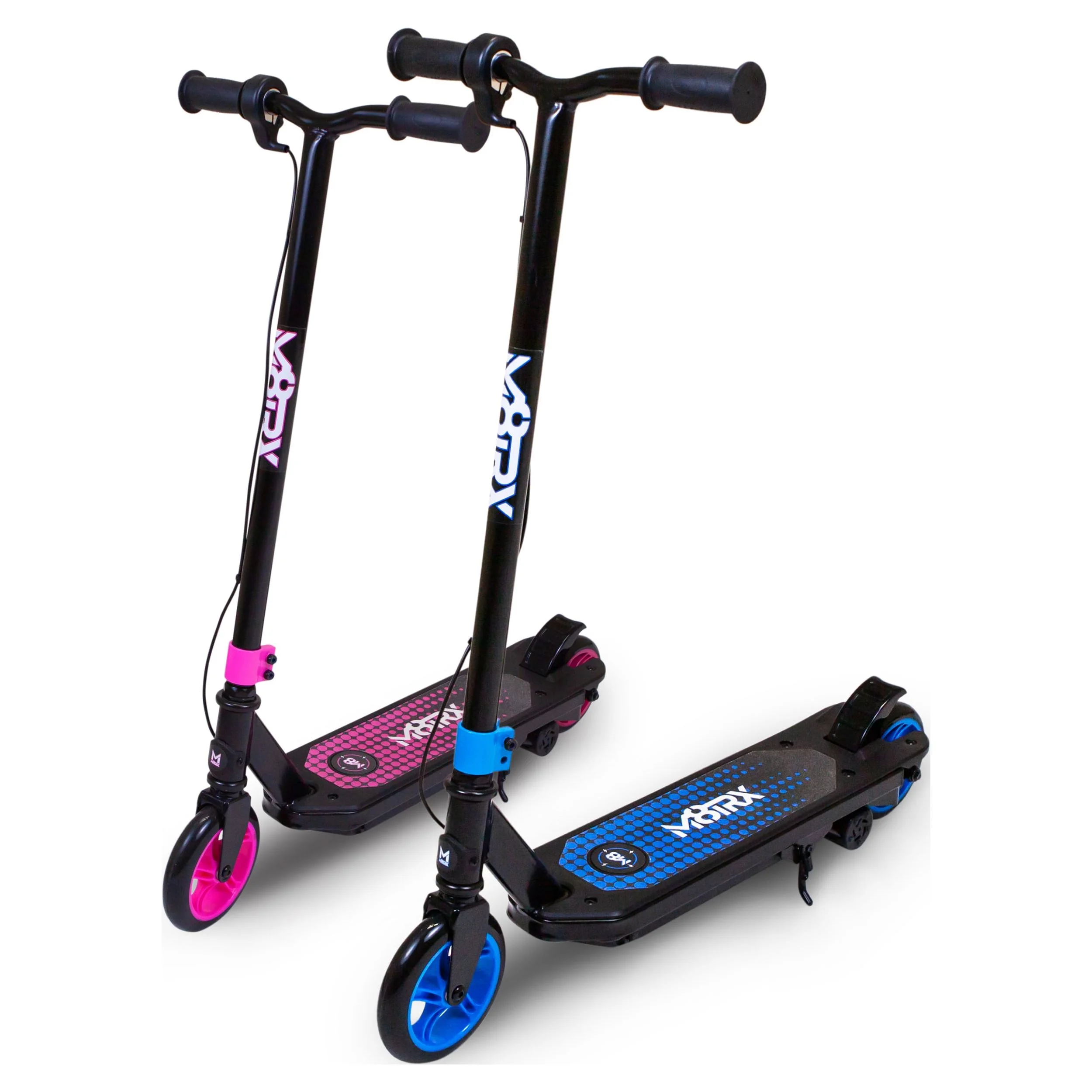 M8TRIX Blue 12V Electric Scooter for Kids Ages 6-12, Powered E-Scooter with Speeds of 8 MPH