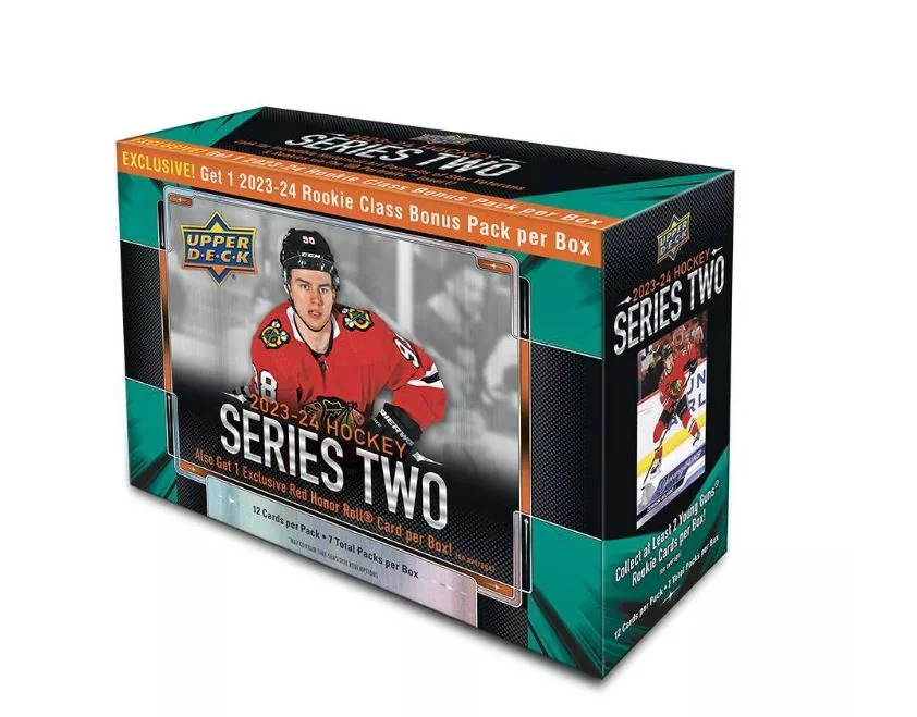 2023-24 Upper Deck NHL Series Two Hockey Trading Card Mega Box